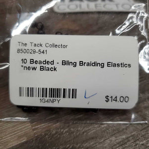 10 Beaded - Bling Braiding Elastics *new