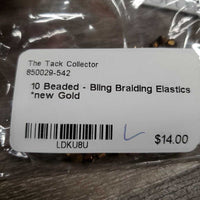 10 Beaded - Bling Braiding Elastics *new
