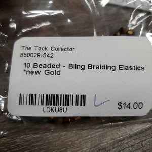 10 Beaded - Bling Braiding Elastics *new