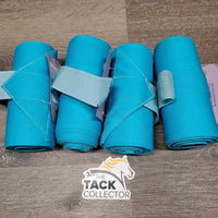 4 Stretchy Nylon Leg Wraps *2x new, 1: like new, 1: vgc, clean, stains