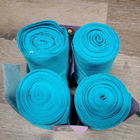 4 Stretchy Nylon Leg Wraps *2x new, 1: like new, 1: vgc, clean, stains
