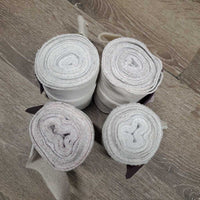 4 Stretchy Nylon Leg Wraps *gc, stains, pills, clean, snags
