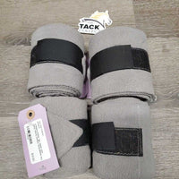 4 Fleece Polos *gc, clean, mnr hairy velcro, clumpy
