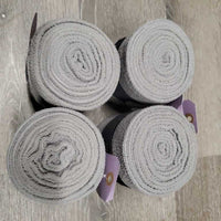 4 Fleece Polos *gc, clean, mnr hairy velcro, clumpy
