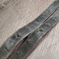 Nylon Lined Soft Stirrup Leathers *gc/fair, scrapes, faded, twists, dirty, stretched holes, rough back