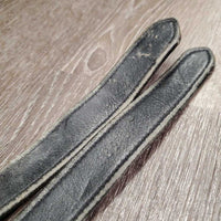 Nylon Lined Soft Stirrup Leathers *gc/fair, scrapes, faded, twists, dirty, stretched holes, rough back