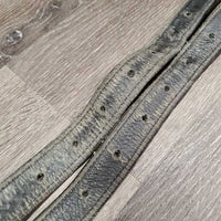 Nylon Lined Soft Stirrup Leathers *gc/fair, scrapes, faded, twists, dirty, stretched holes, rough back
