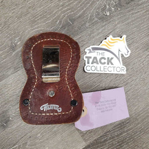 Leather & Cowhair Show Comb Holder, bling *xc/like new, mnr loose hair & dust
