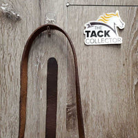 Fine Soft Rolled Leather Gaited Horse Show Halter, Fine Leather Shank, Fine Brass Nose Chain *vgc, mnr residue & brass stains
