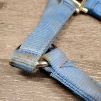 Thick Nylon Halter *gc, dirty, stains, faded, edge rubs, rust
