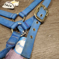 Thick Nylon Halter *gc, dirty, stains, faded, edge rubs, rust
