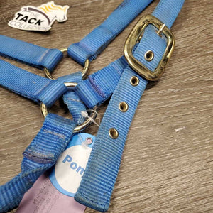 Thick Nylon Halter *gc, dirty, stains, faded, edge rubs, rust