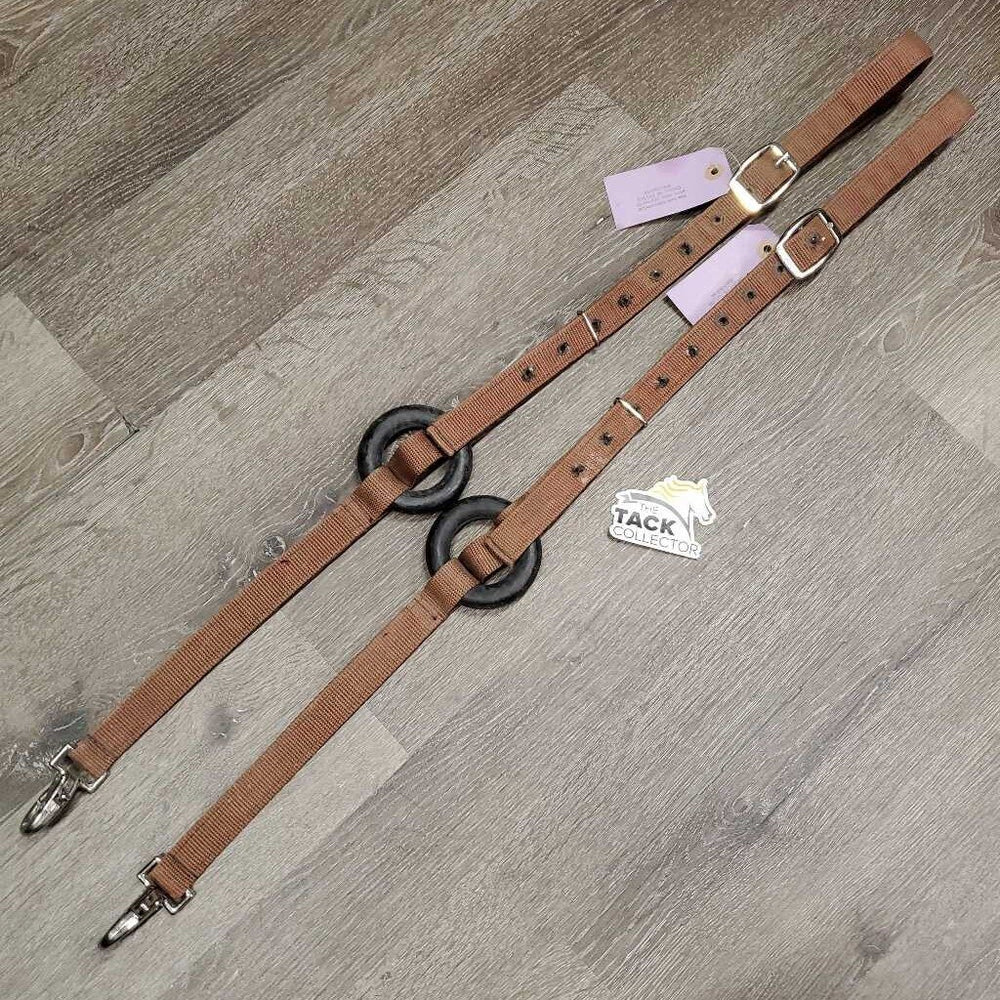 Thick Nylon Web Donut Side Reins *vgc, clean, mnr residue?film, older