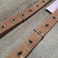 Thick Nylon Web Donut Side Reins *vgc, clean, mnr residue?film, older
