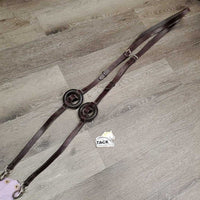 Soft Narrow Leather Donut Side Reins *vgc, rubs, mnr dirt?residue, scraped edges
