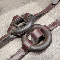 Soft Narrow Leather Donut Side Reins *vgc, rubs, mnr dirt?residue, scraped edges