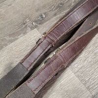 Soft Narrow Leather Donut Side Reins *vgc, rubs, mnr dirt?residue, scraped edges
