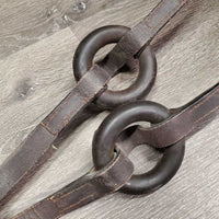Soft Narrow Leather Donut Side Reins *vgc, rubs, mnr dirt?residue, scraped edges