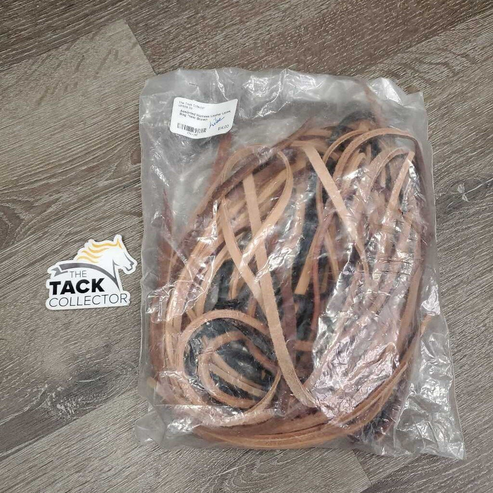 Assorted Harness Leather Laces, Bag *new