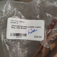 Assorted Harness Leather Laces, Bag *new