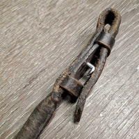 Stiff Thick Rolled Leather Pommel Strap *gc/fair, rubs, scrapes, faded, rubs