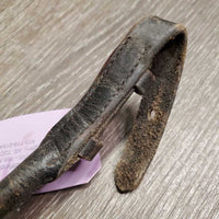 Stiff Thick Rolled Leather Pommel Strap *gc/fair, rubs, scrapes, faded, rubs
