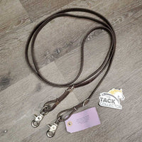 Thin Biothane Loop - Barrel Roper Reins, 2 conway buckles & snaps *gc, dirty
