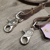 Thin Biothane Loop - Barrel Roper Reins, 2 conway buckles & snaps *gc, dirty
