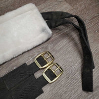 Light Nylon Web & Fleece Lined Lungeing Surcingle, 10 Rings, Nylon Web Girth *gc, mnr dirt
