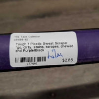 Plastic Sweat Scraper *gc, dirty, stains, scrapes, chewed end
