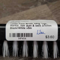 Face Brush, bling *vgc, marker, mnr dust & bent bristles