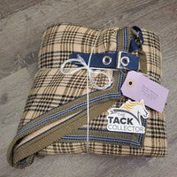 Hvy Cotton Stable Sheet, 0 legs *vgc, clean, mnr hair, rubs, snags, faded