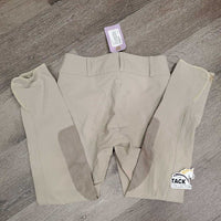 JUNIORS Euroseat Breeches *gc, unstitched seams, seam puckers, stiff zip, stained seat & legs, puckers, hairy velcro
