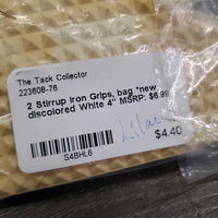 2 Stirrup Iron Grips, bag *new, discolored