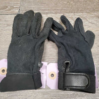 Light Cloth Pimple Riding Gloves *gc, mnr rubs, pills, faded & dirt?
