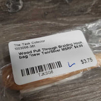 Wood Pull Through Braiding Hook, bag *new
