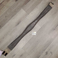 Leather Padded Girth, 2x Els *gc, clean, mnr dirt?residue & stains, frayed elastic
