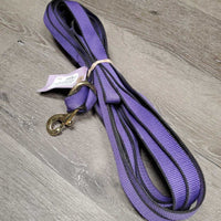 Nylon Web Lunge Line, velcro handle, removeable snap loop *vgc, mnr dirt, rubs & edge frays