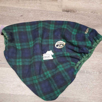 Fleece Saddle Cover "Old Orchard" *gc, cleran, hairy, clumpy, stretched elastic