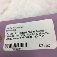 Fitted Fleece Hunter Saddle Pad *vgc, mnr hair, clumpy, dingy underside
