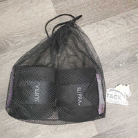 2 Fleece Polo Wraps, mesh bag *like new, mnr dust
