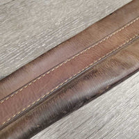 Thin Leather Girth, 1x els *gc/fair, stretched, creases, dry, scratches, older, rubs, discolored