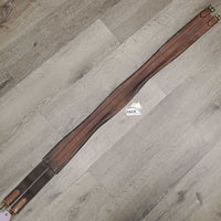 Thin Leather Girth, 1x els *gc/fair, stretched, creases, dry, scratches, older, rubs, discolored