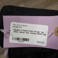 4 Fleece Polo Wraps *gc, clean, dusty, hair, clumpy