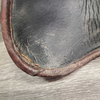 Open Front Leather Boots, velcro *vgc, clean, cracking liners, mnr dirt & stains