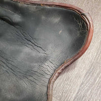 Open Front Leather Boots, velcro *vgc, clean, cracking liners, mnr dirt & stains
