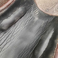 Open Front Leather Boots, velcro *vgc, clean, cracking liners, mnr dirt & stains