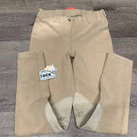 Hvy Cotton Breeches, Pull On *gc, seat rubs & pills, stretched & wavy ankle elastic
