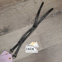 2 Thick Leather Spur Straps *gc, dirt, faded, dents, residue
