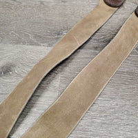 Leather & Elastic Breastplate, snaps *gc/fair, older, rubs, scrapes, stains, older, thin fleece, dirty, faded
